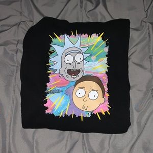 black rick & morty hoodie